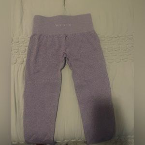 Lilac Snakeskin Seamless Leggings